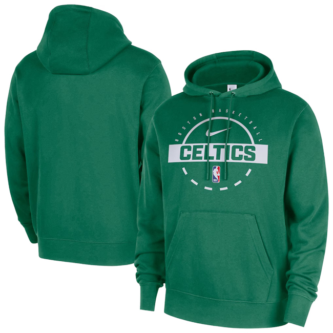 Men's Boston Celtics Green 2025/26 Practice Club Pullover Hoodie